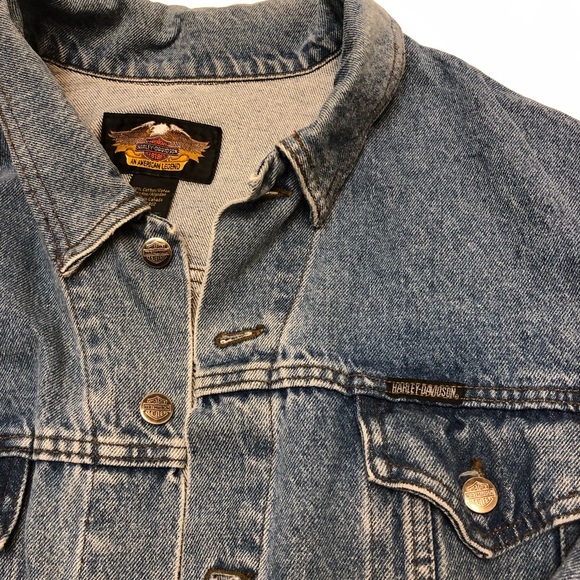Vintage Harley-Davidson Denim Jacket - Picture 2 of 7